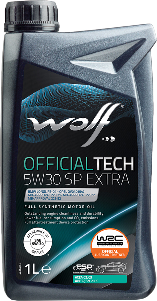Олива моторна WOLF OfficialTech 5W30 C3 SP Extra 1 л (1049358)